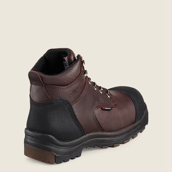 Red Wing Safety Bot Erkek - King Toe® - 6-Inch Waterproof Csa Toe - Siyah/Kahverengi - 57DRKEZNT